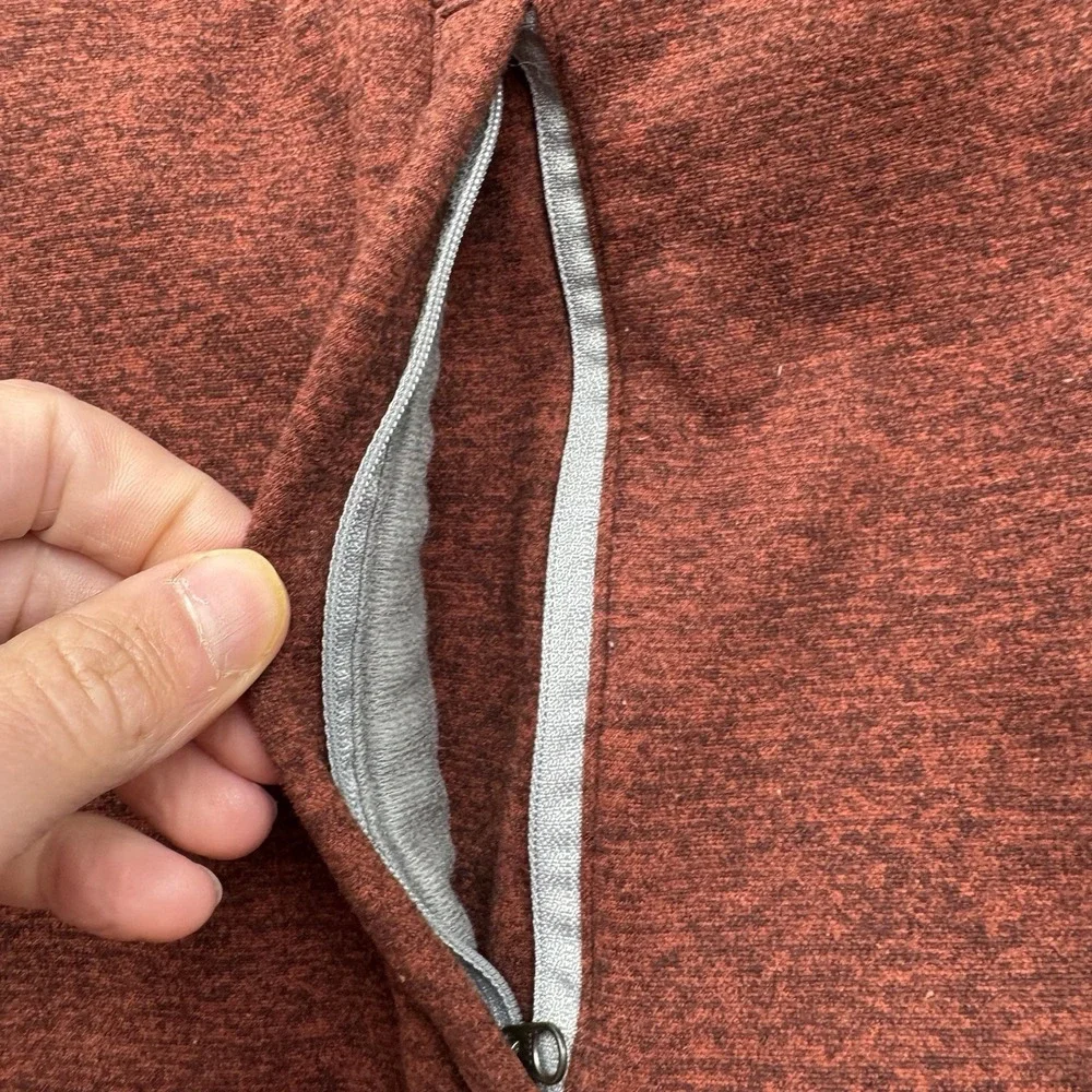 The‎ North Face Jacket Mens Sz XL Red Gray Fleece Full Zip Hiking Y2K Gorpcore